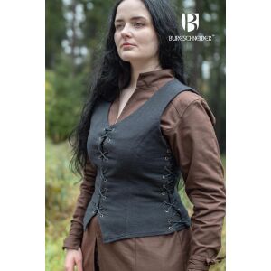 Marian medeltida väst i svart