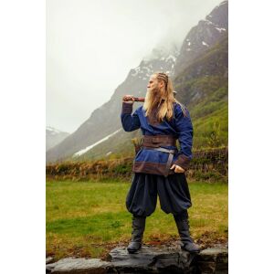 Viking tunika ull "Roland" mörkblå