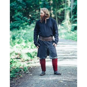 Viking lång tunika svart "Lennart"