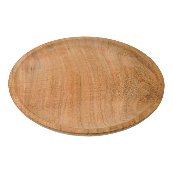 Medeltida trätallrik av hårt trä, ca 23 cm i diameter, B-vara