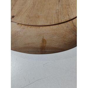 Medeltida trätallrik av hårt trä, ca 23 cm i diameter, B-vara