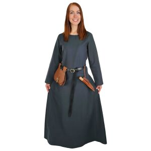 Klassisk medeltidsklänning eller underklänning, blå ”Amalie” XXXL, B-vara