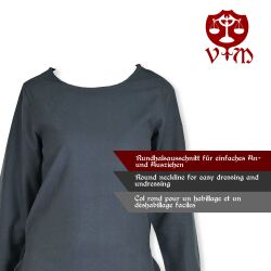 Klassisk medeltidsklänning eller underklänning, blå ”Amalie” XXXL, B-vara