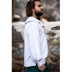 Vit skjorta med rund krage ”Athos” M, B-vara