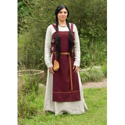Vikingaklänning ”Forseti”, 100 % ull, burgunderröd