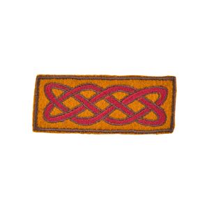 Broderad patch ”Forseti” i ull – keltisk knut