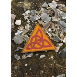 Broderad patch ”Forseti” i ull – keltisk knut